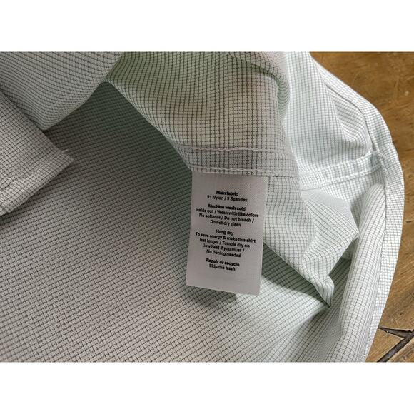 Poncho Shirt Mens XL Slim Fit Mint Green Pearl Snap Western NWT - Picture 8 of 11